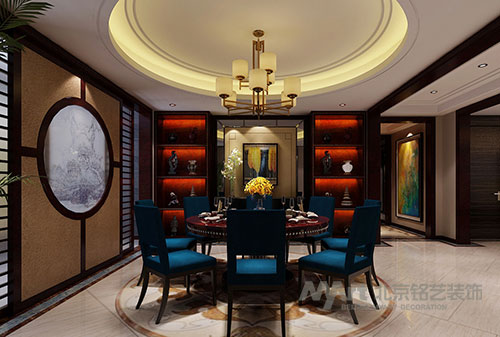 餐厅图片来自北京铭艺-Myart-大飞在盛邦大都会 330㎡ 六室两厅的分享