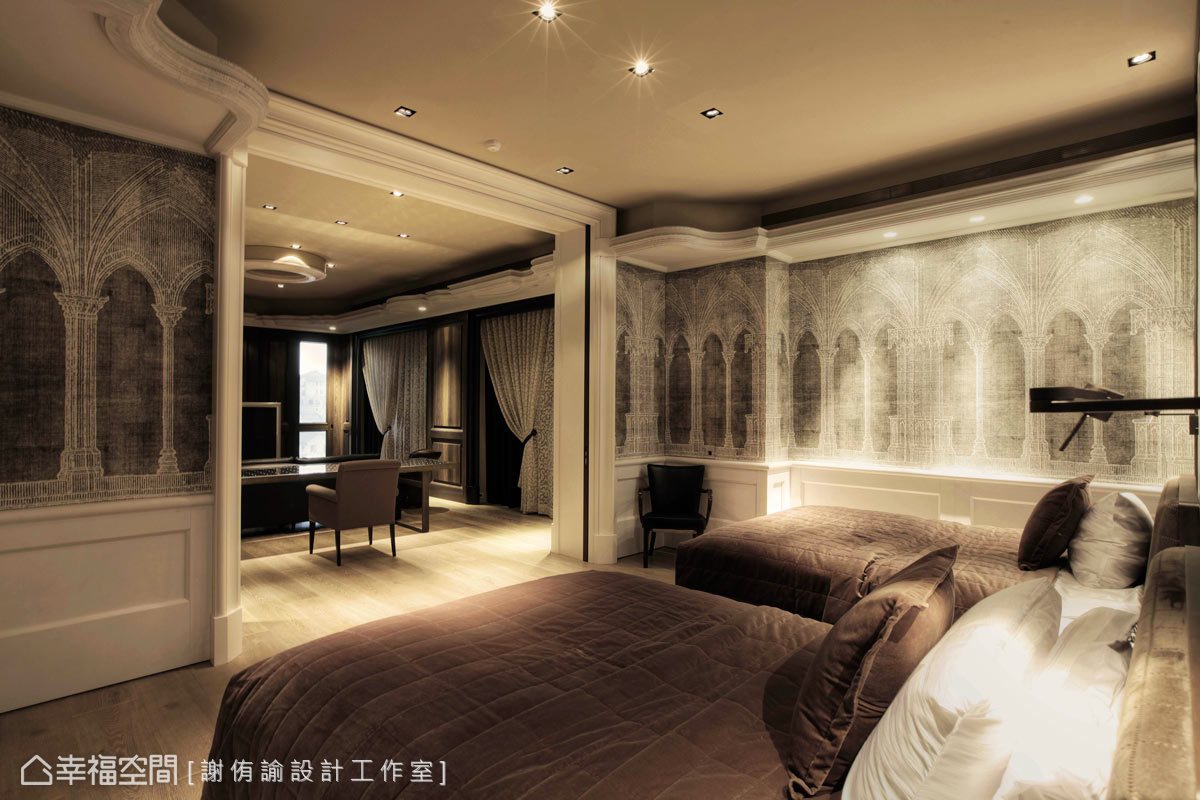 别墅 简约 白领 卧室图片来自幸福空间在660平新古典美学感知的分享