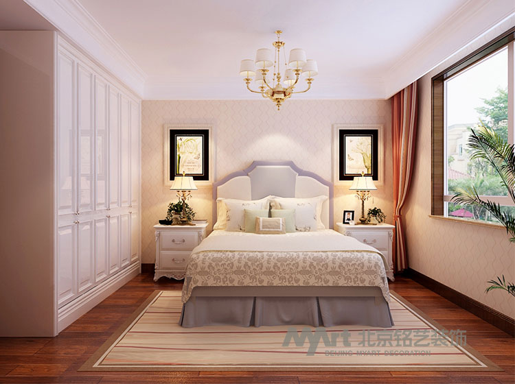 卧室图片来自北京铭艺-Myart-大飞在建投十号院-中式的分享