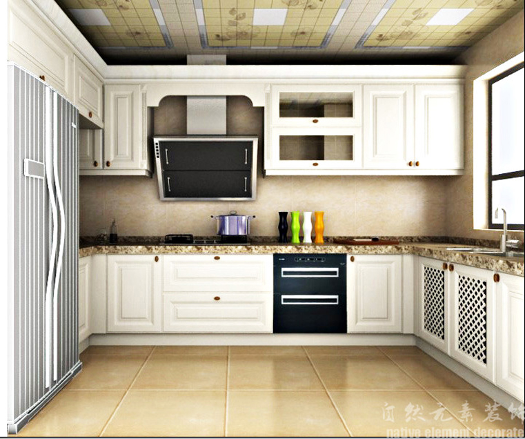山海津 美式 四居 厨房图片来自自然元素装饰在山海津美式风格装修案例的分享