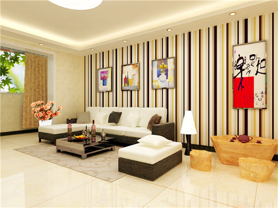 日升装饰 西安日升装 客厅图片来自装修设计芳芳在金泰新里程115现代简约3居室的分享