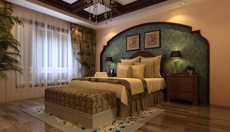 峰上大宅 别墅 卧室图片来自峰上大宅装饰长沙在龙湖湘风原著-田园风的分享