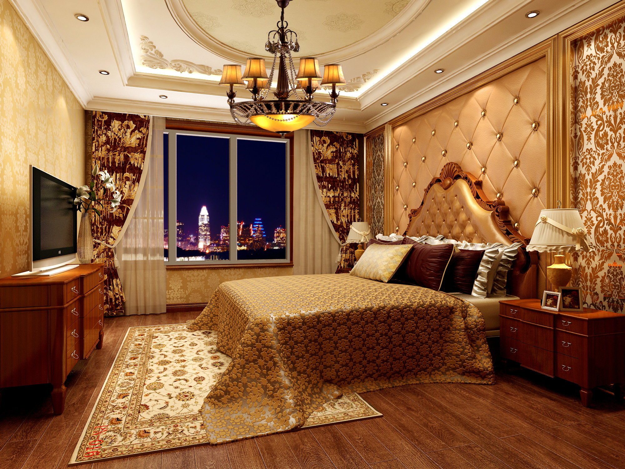 卧室图片来自北京居然元洲装饰有限责任公司在欧式风格的分享