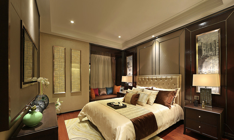 卧室图片来自家装大管家在125平典雅新中式 感受恬静生活的分享