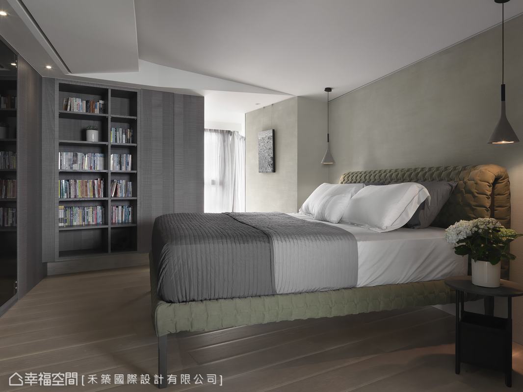 现代 简约 白领 二居 卧室图片来自幸福空间在180现代风格 淬炼人文质感的分享