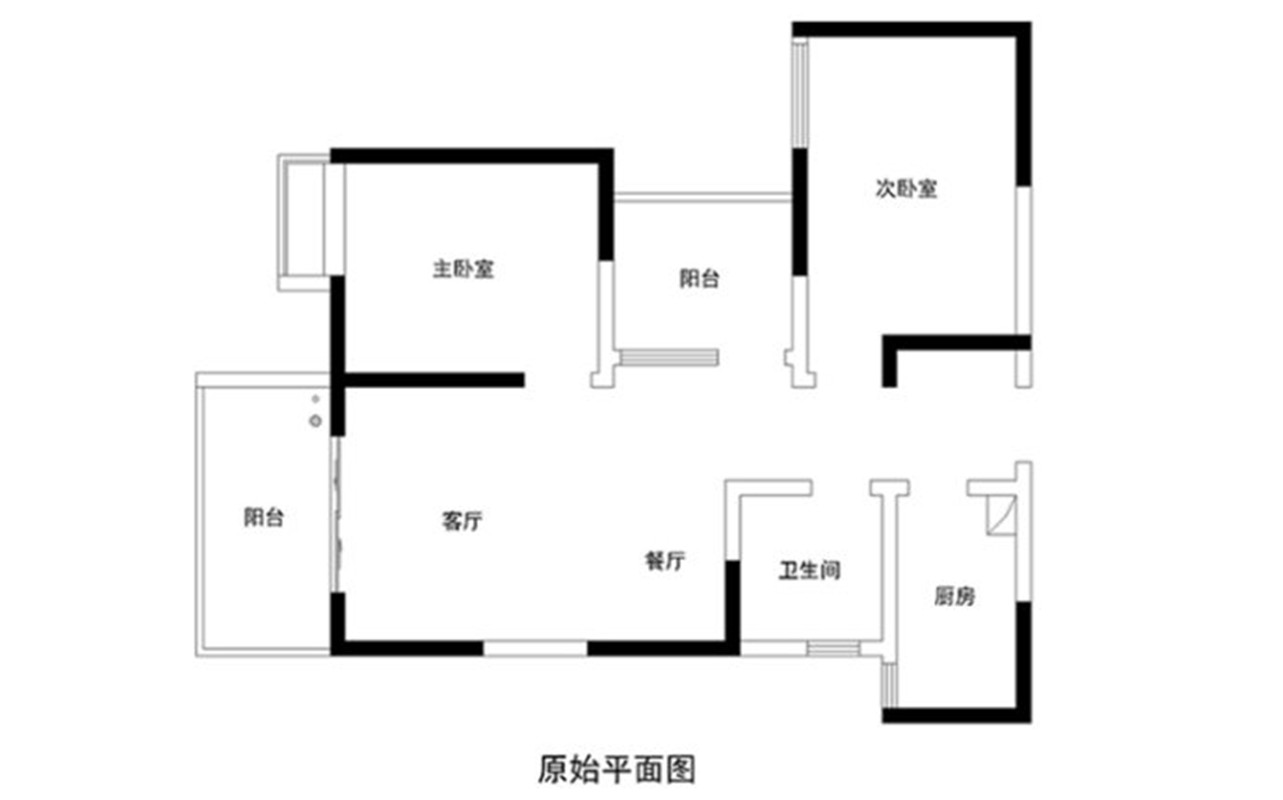 方圆创世 现代简约 三居 家装 整体 户型图图片来自郑州实创装饰啊静在方圆创世89平现代简约三居的分享