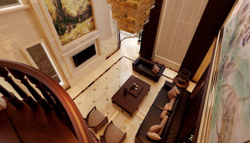 峰上大宅 中式 客厅图片来自峰上大宅装饰长沙在龙湾国际-新中式风格的分享