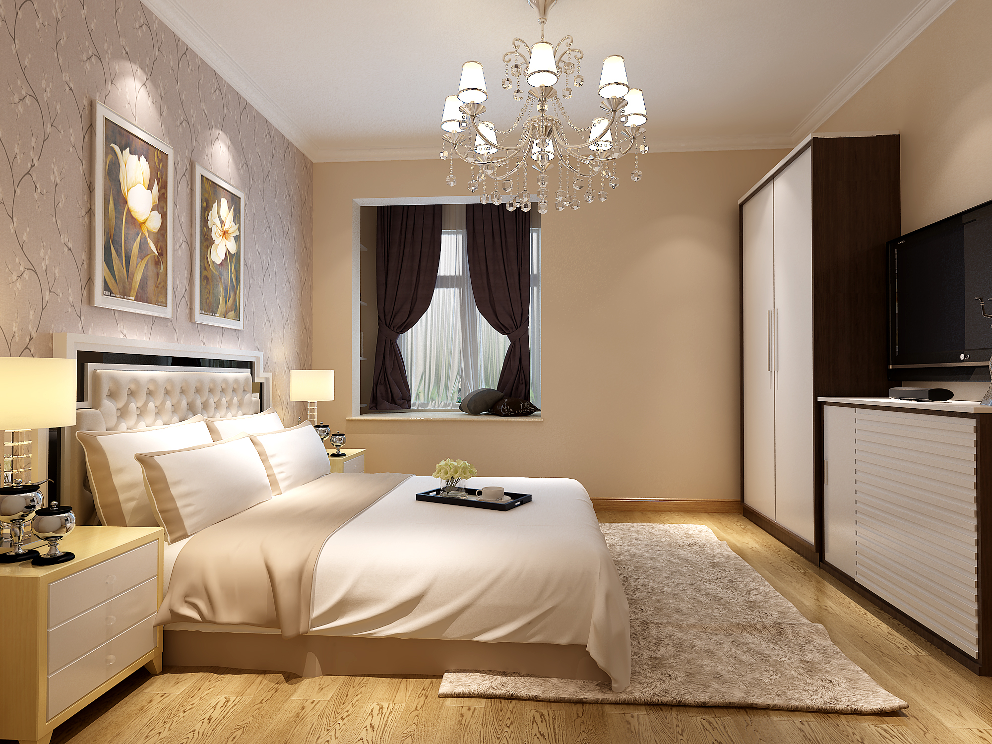 卧室图片来自北京居然元洲装饰有限责任公司在简欧方案的分享