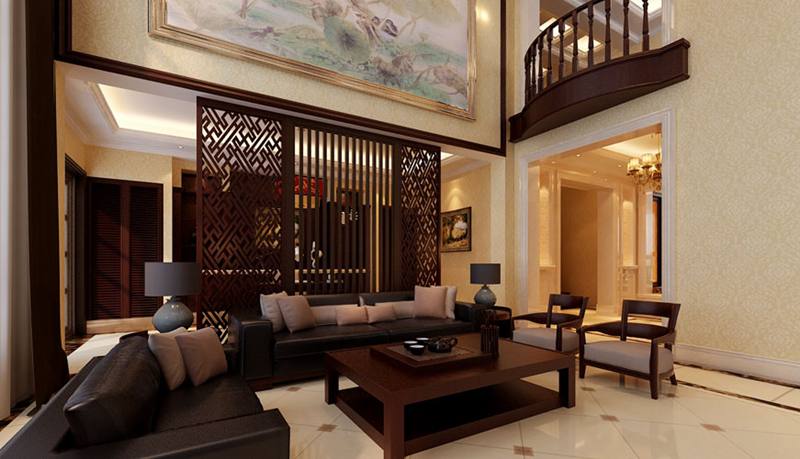 峰上大宅 中式 客厅图片来自峰上大宅装饰长沙在龙湾国际-新中式风格的分享