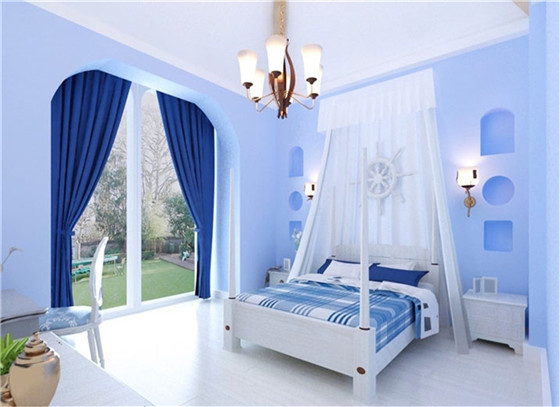 日升装饰 卧室图片来自装修设计芳芳在万象春天90坪地中海两居的分享