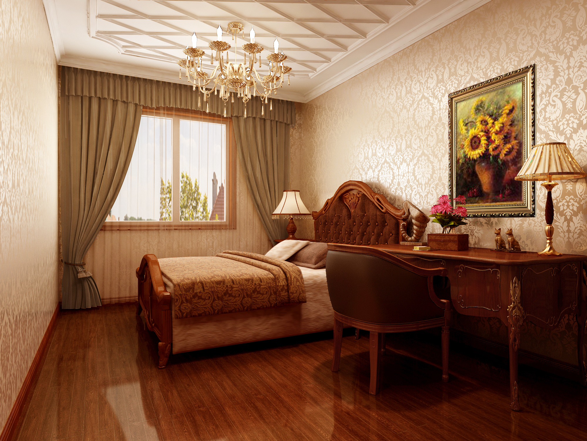 卧室图片来自北京居然元洲装饰有限责任公司在欧式风格的分享