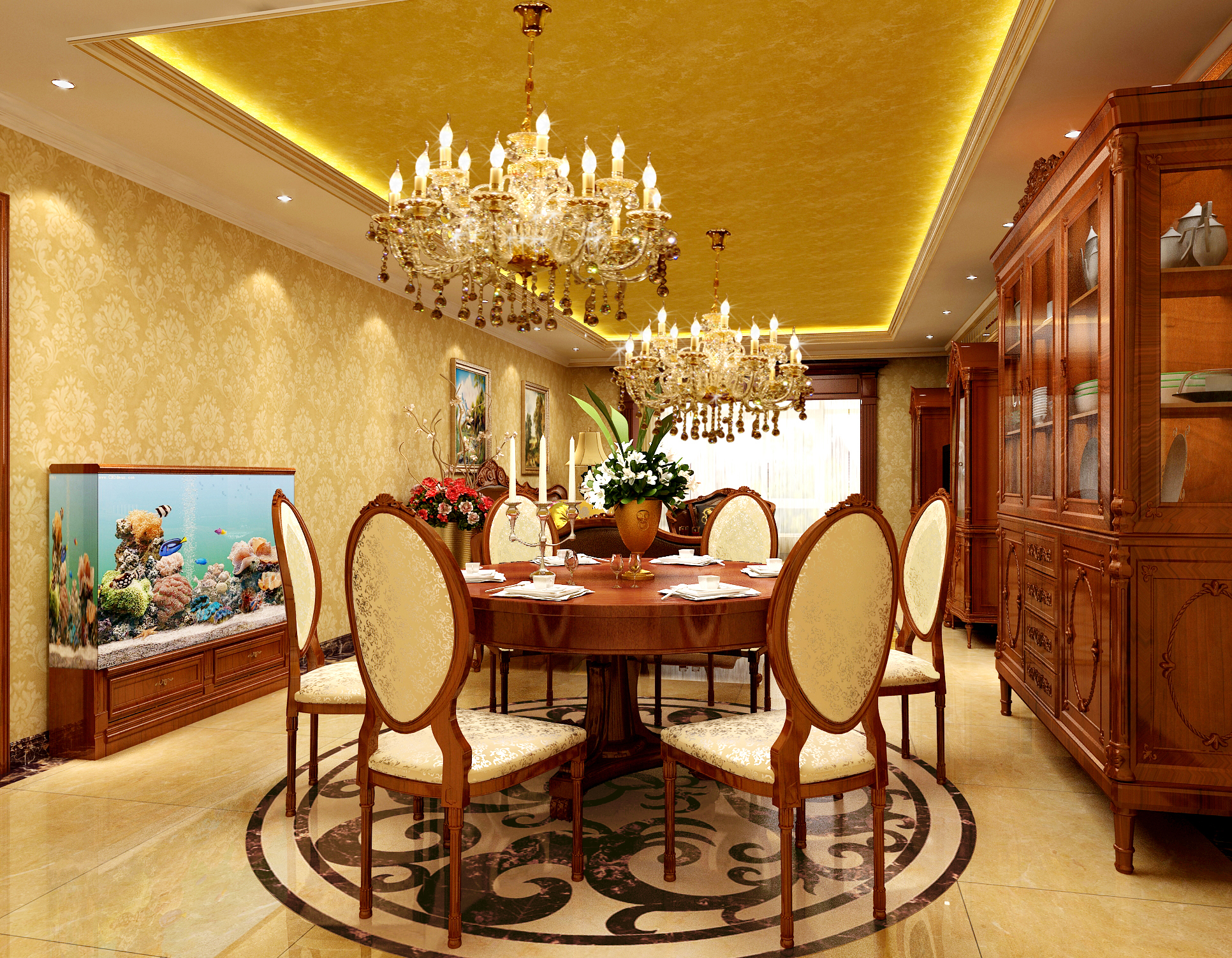 餐厅图片来自北京居然元洲装饰有限责任公司在欧式风格的分享
