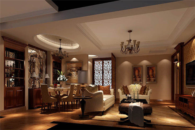 新古典 四居 高度国际 餐厅图片来自高度国际姚吉智在鲁能7号院 226坪 托斯卡纳风格的分享