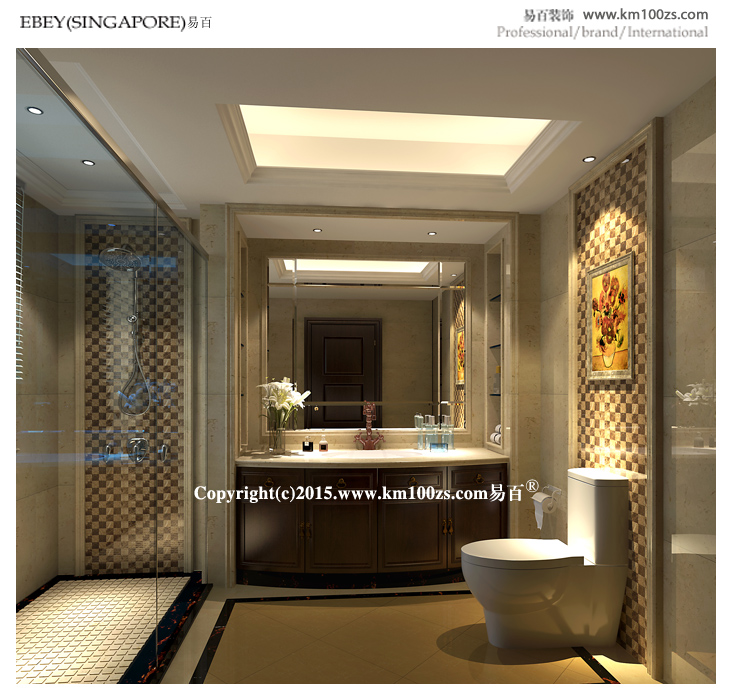 三居 白领 卫生间图片来自昆明易百装饰-km100zs在中洲阳光210户型美式风格的分享