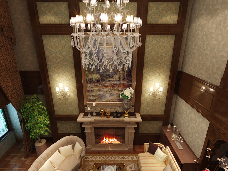 四居 跃层 洋房 十里洋房 客厅图片来自乐豪斯装饰张洪博在十里洋房“美式风”的分享