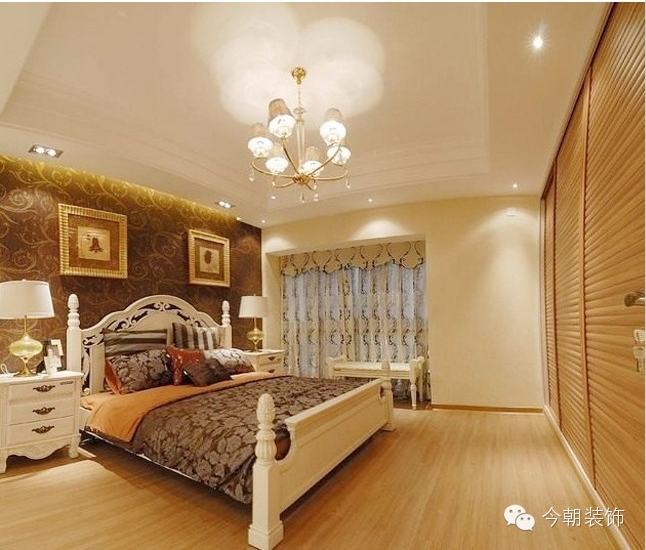 卧室图片来自北京今朝装饰在简欧与田园的混搭之风。的分享