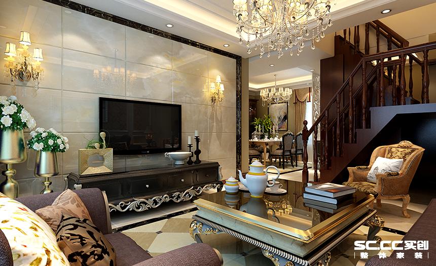 简约 欧式 别墅 白领 80后 小资 客厅图片来自实创装饰百灵在金地朗悦现代简约200平米的分享