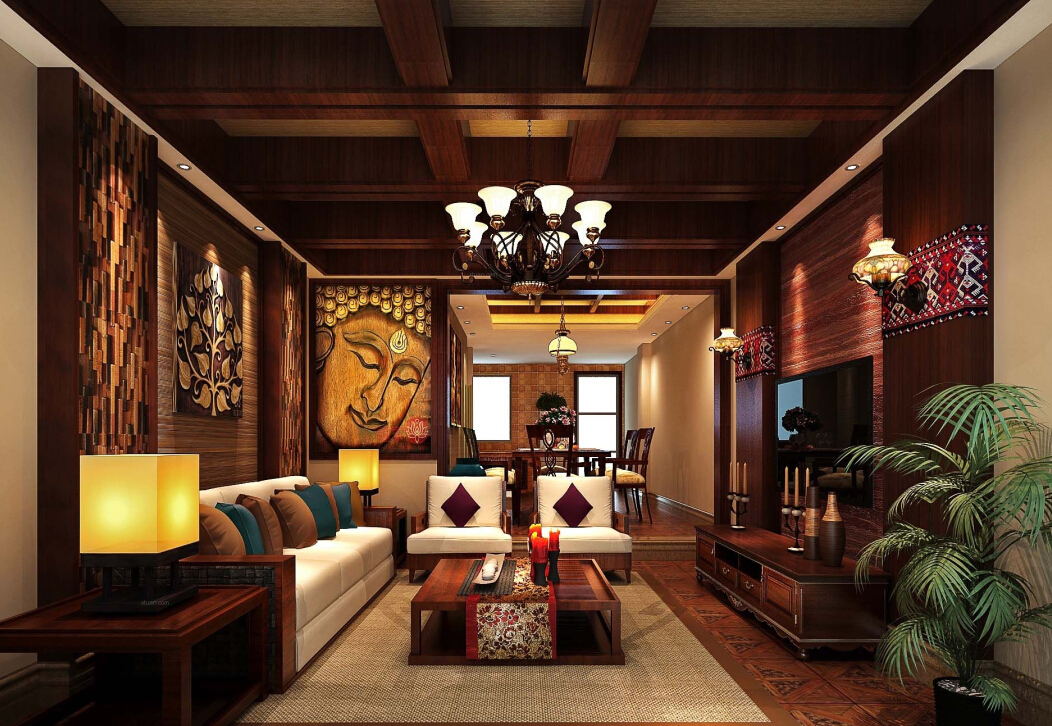 东南亚风格 客厅图片来自图阅家居小编在疯传的十套客厅装修案例图的分享