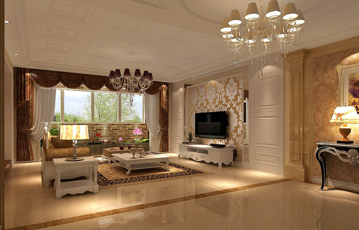 简欧 公寓 平层 高度国际 客厅图片来自高度国际姚吉智在海棠公社 160坪 简欧风格的分享