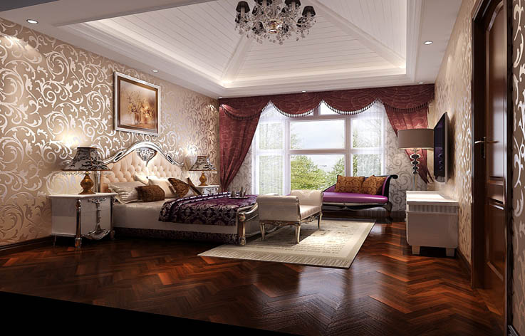 简欧 复式 洋房 高度国际 卧室图片来自高度国际姚吉智在鲁能七号院 180坪 简欧风格的分享