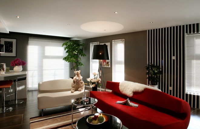 客厅图片来自北京今朝装饰在时尚的摩登公寓的分享