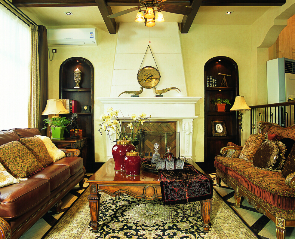 美式 乡村 客厅图片来自图阅家居小编在疯传的十套客厅装修案例图的分享