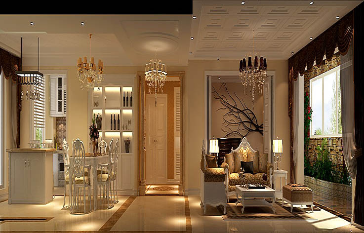 简欧 公寓 平层 高度国际 餐厅图片来自高度国际姚吉智在海棠公社 160坪 简欧风格的分享