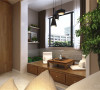 本户型为鹭岭三室两厅一厨两卫120㎡户型，整体布局合理。本设计方案为现代简约风格。室内布置是以木色家具为主，整体感觉原生态、温馨。