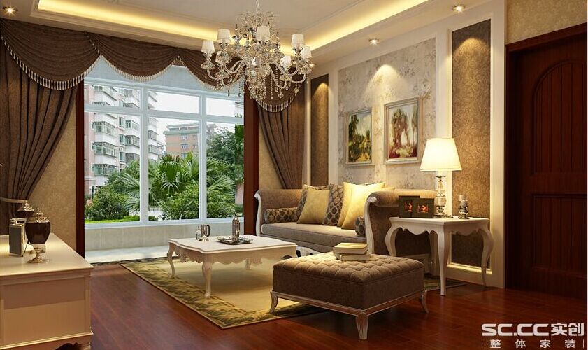 奢华欧式 中林国际 两居室装修 客厅图片来自郑州实创装饰-杨淑平在中林国际奢华欧式装修的分享