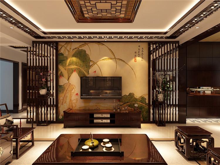 客厅图片来自百家装饰-小李在信达尚城157中式的分享