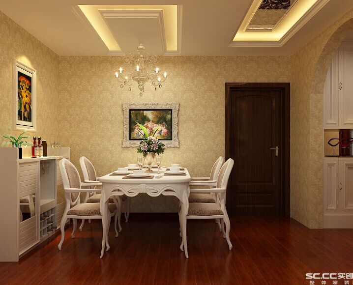 奢华欧式 中林国际 两居室装修 餐厅图片来自郑州实创装饰-杨淑平在中林国际奢华欧式装修的分享