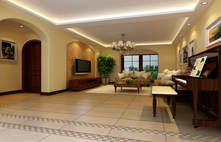 托斯卡纳 三居 洋房 高度国际 客厅图片来自高度国际姚吉智在龙湖香醍别院 180坪 托斯卡纳的分享