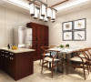 这是珑著一室一厅一厨一卫的户型。设计风格为中式。