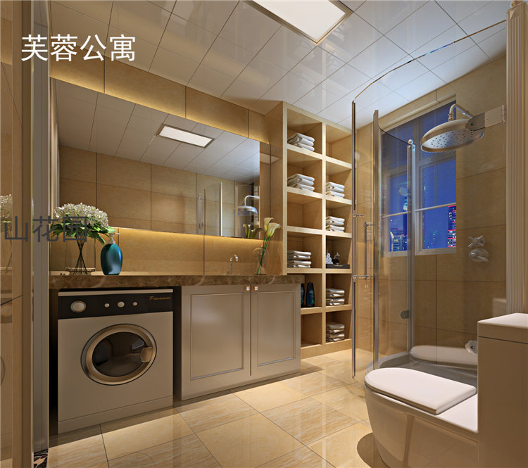 卫生间图片来自湖南名匠装饰在芙蓉公寓现代简约风格的分享