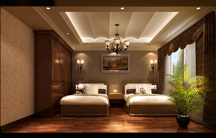 简欧 别墅 潮白河孔雀 高度国际 卧室图片来自高度国际姚吉智在潮白河孔雀城 190坪 简欧风格的分享