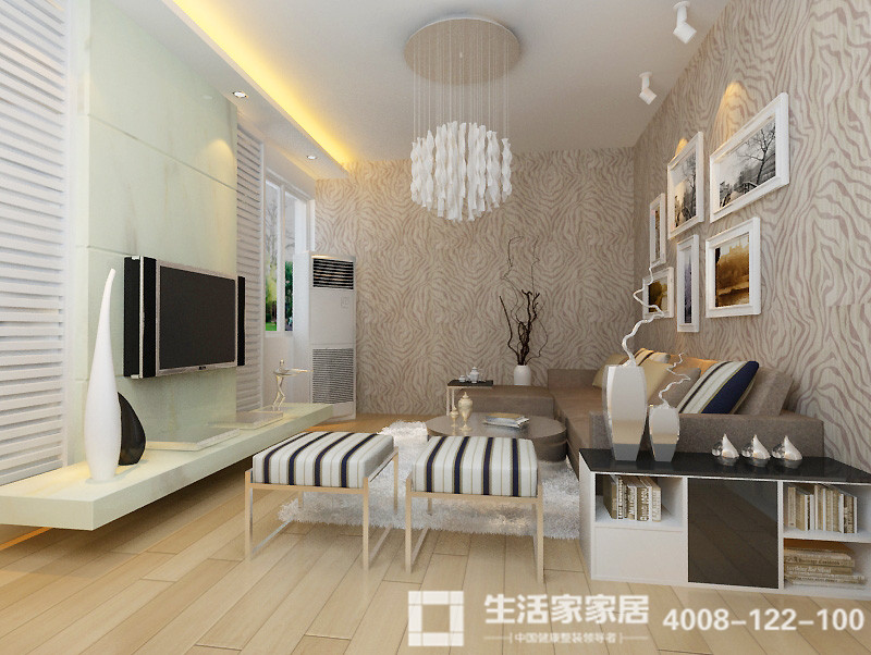 客厅图片来自天津生活家健康整体家装在简约风格的分享