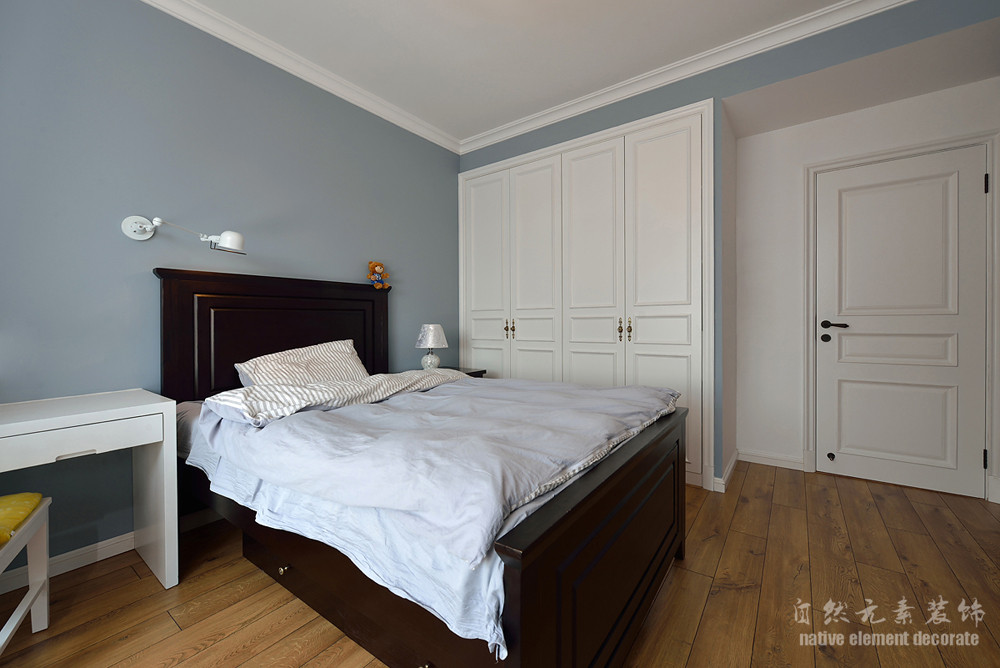 滨福世纪 美式 三居 卧室图片来自自然元素装饰在滨福世纪广场美式风装修案例的分享