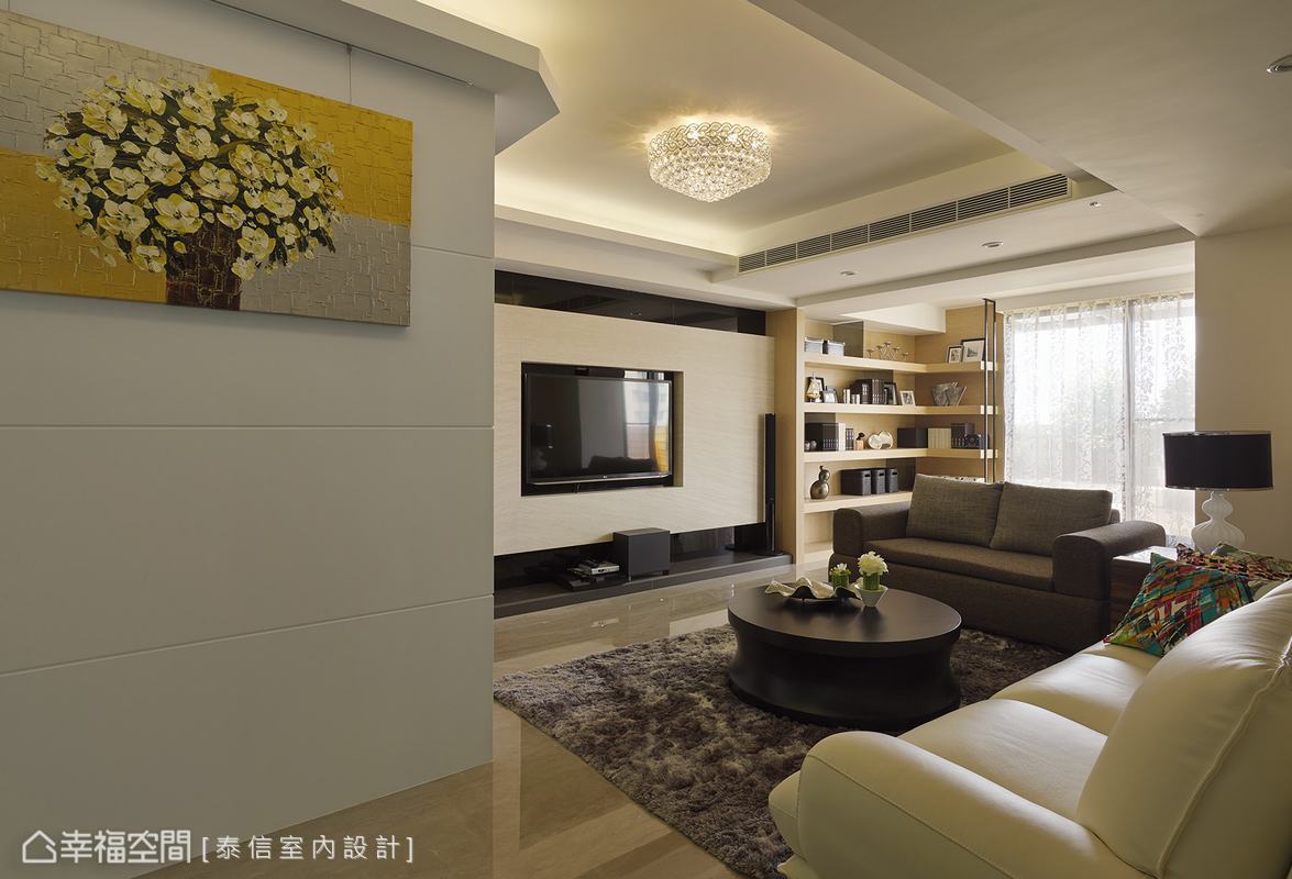 奢华时尚 白领 小资 简约 客厅图片来自幸福空间在120平双风格混搭 呈现家的表情的分享