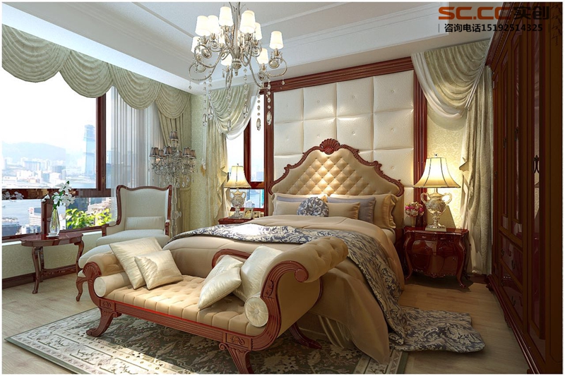 三居 美式 卧室图片来自快乐彩在实景图PK效果图美式风格装修的分享