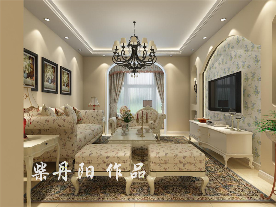 客厅图片来自天津生活家健康整体家装在美式田园风格的分享