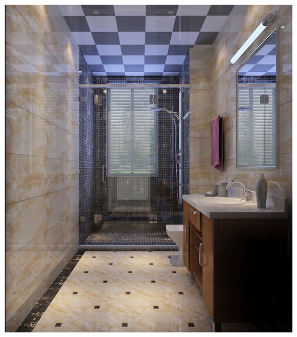 卫生间图片来自西安日升装饰在华著中城141平米现代简约的分享