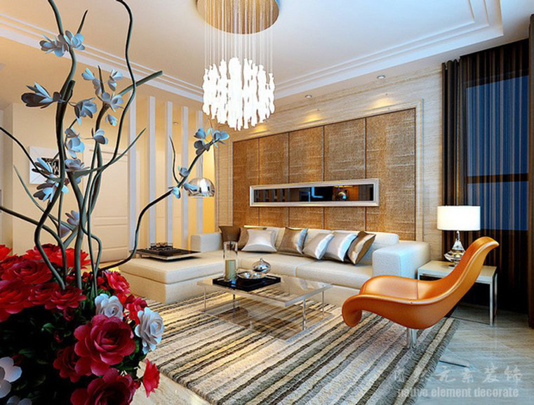 碧涛居 现代简约 二居 客厅图片来自自然元素装饰在碧涛居现代简约风装修案例的分享