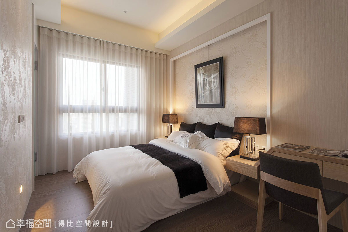 简约 三居 白领 小资 现代 卧室图片来自幸福空间在150平现代风格简约风的分享
