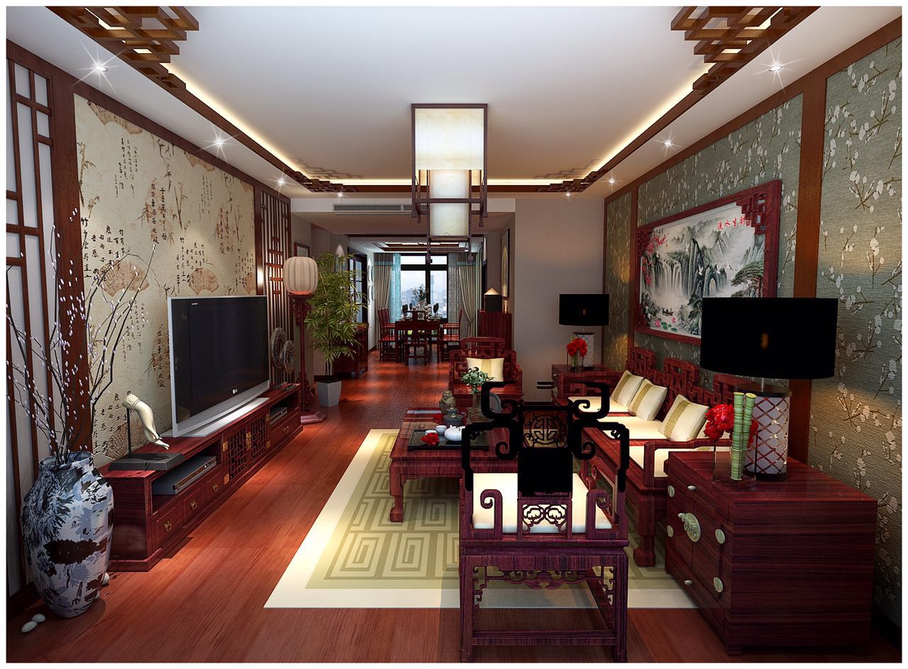 奢华 别墅 大宅 客厅图片来自快乐彩在香山美墅实景图别墅中式大气装修的分享