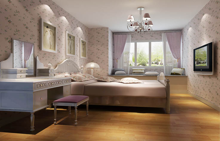 卧室图片来自高度国际装饰宋增会在中铁花语城的分享