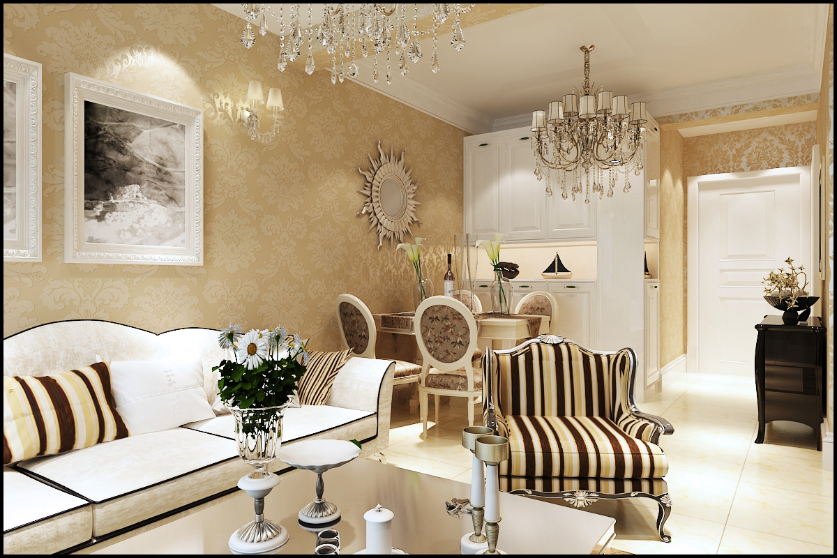 二居 长岛翠湖 欧式 80后 客厅图片来自百家设计小刘在长岛翠湖庭院64平欧式风格的分享