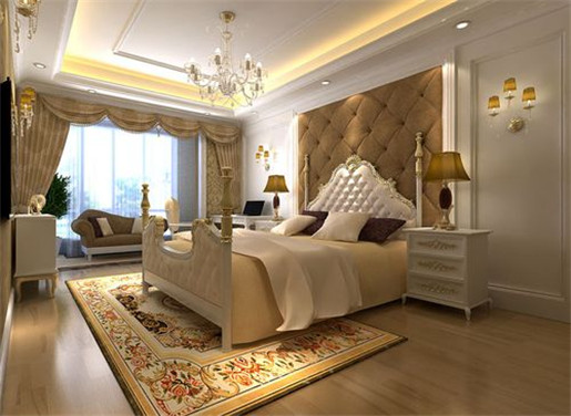 日升装饰 卧室图片来自装修设计芳芳在天鹅堡欧式古典四居的分享