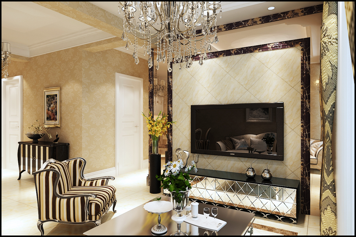 二居 长岛翠湖 欧式 80后 客厅图片来自百家设计小刘在长岛翠湖庭院64平欧式风格的分享