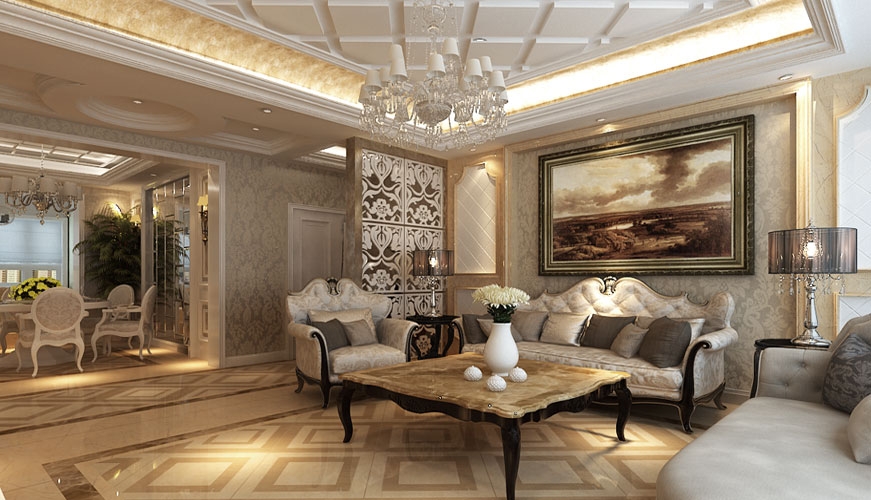 峰上大宅 客厅图片来自峰上大宅装饰长沙在藏珑-欧式风格的分享