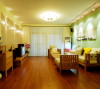 客厅的黄色主调营造一种典雅、舒适的气氛。